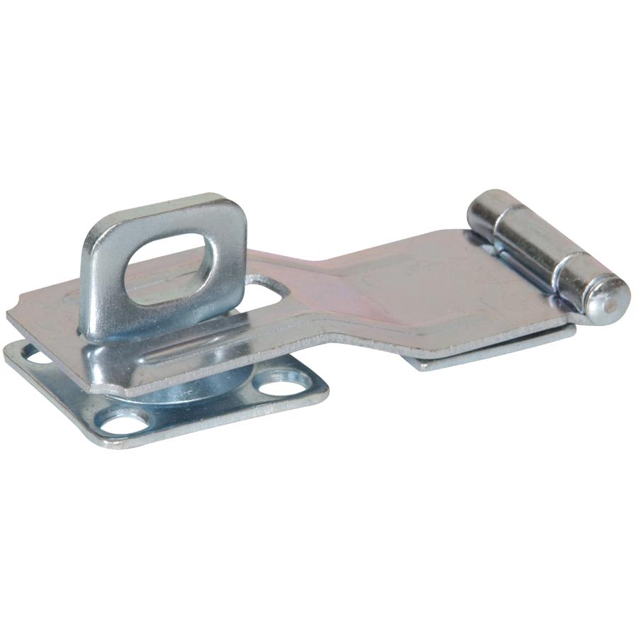 QCAA 90 Degree Angle Hasp And Swivel Staple 4-1/2 Inch Steel Black - Made In Taiwan Sliding Door Lock Hasp