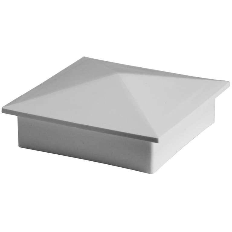Imperial Manufacturing 4"x4" White Plastic Post Fence Cap | Home Hardware
