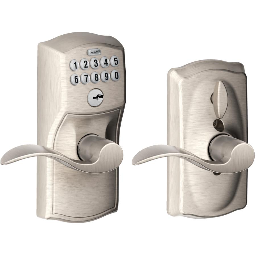 SCHLAGE LOCK Camelot Electronic Entrance Leverset & Accent Lever