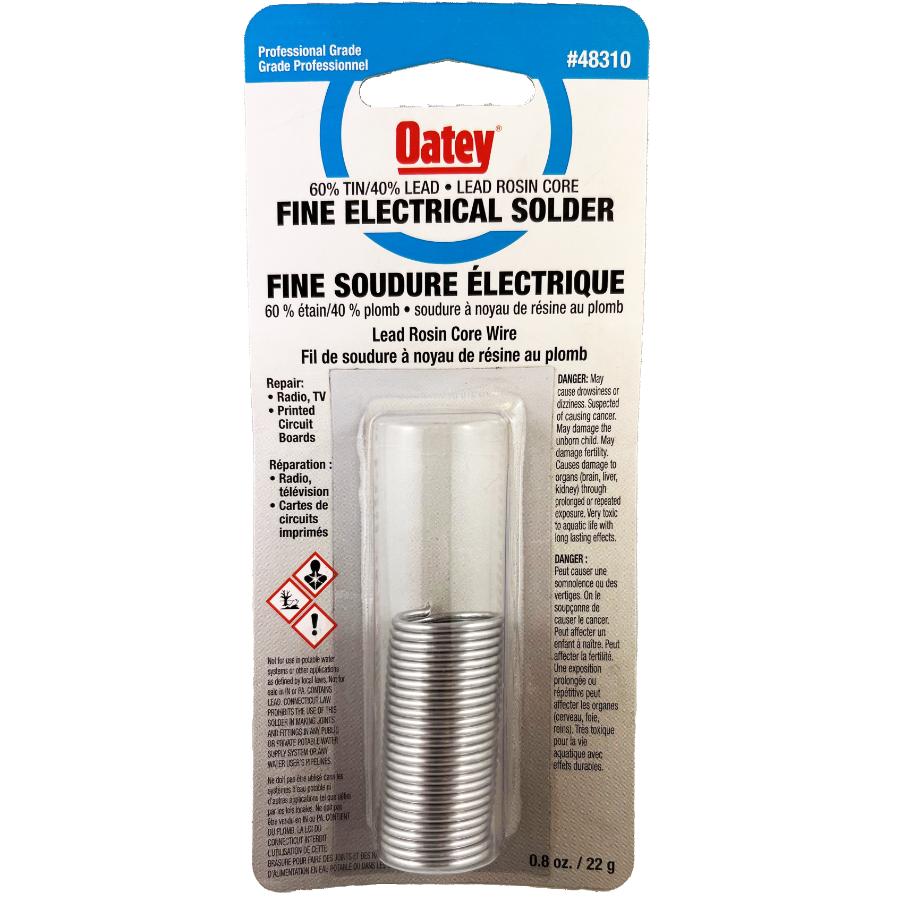 ●MERSONARY'S OATEY 60/40 Rosin Core Electronic Solder | Home Hardware