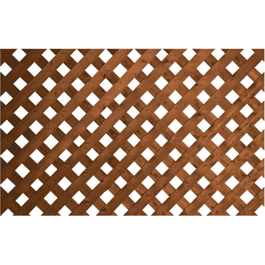 7/16 in. x 24 in. x 8 ft. Cedar Privacy Framed Lattice SP 6046 - The Home  Depot