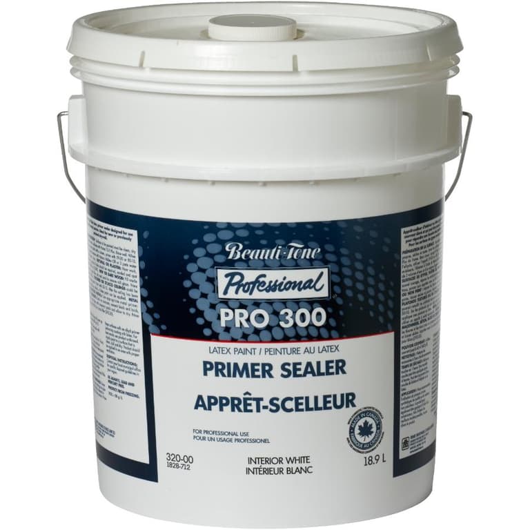 BeautiTone 18.9L White PRO 300 Interior Latex Primer Sealer Home