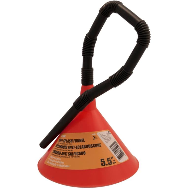 Ilink 51/2" Plastic Funnel, with 18" Adjustable Hose Home Hardware