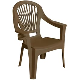 adams big easy earth brown polypropylene frame rocking chair