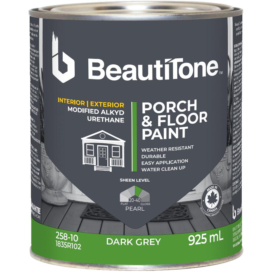 Beauti-Tone 925mL Dark Grey Alkyd Acrylic Porch and Floor