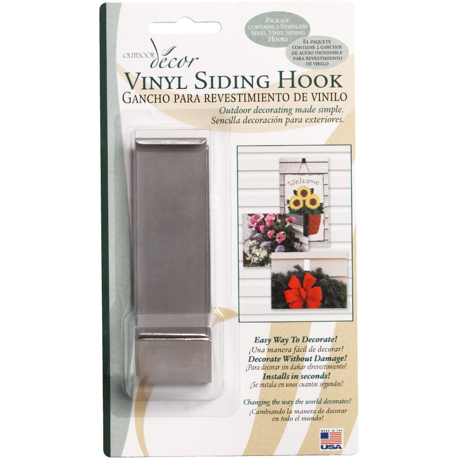 New Upset 304 Vinyl Siding Hooks Hanger - Heavy Duty Stainless No-Hole  Needed Vinyl Siding Clips for Hanging- Vinyl Siding Hooks for Outdoor  Decorations (10Pack) 