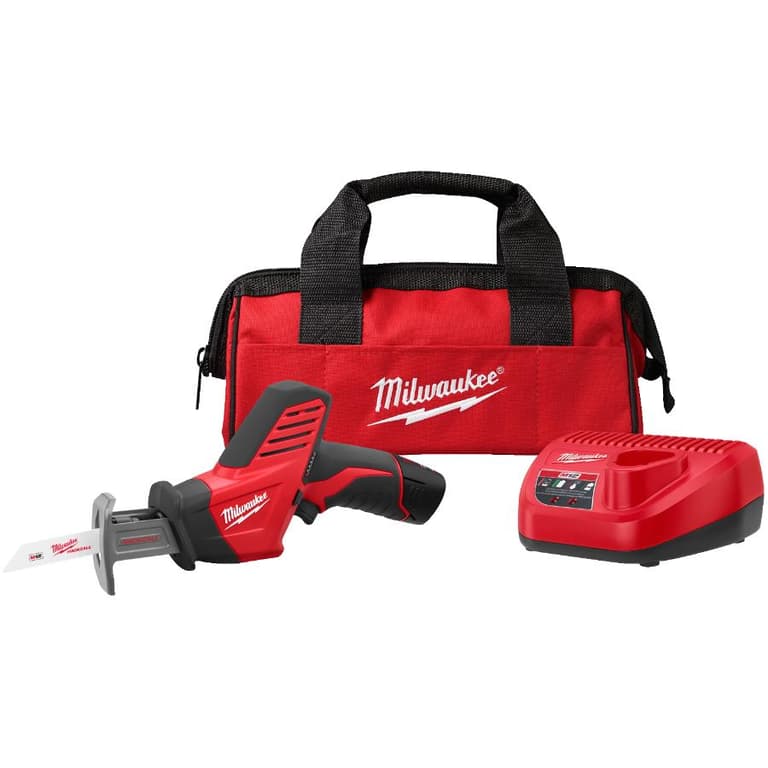 Milwaukee 12 Volt Lithiumion Hackzall Reciprocating Saw Kit Home