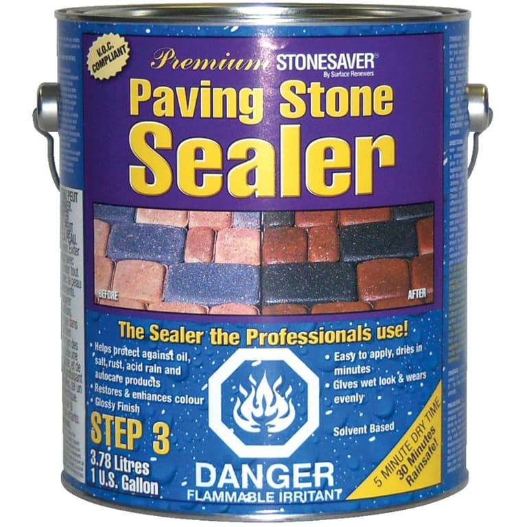 Stonesaver 3.78L Low VOC Concrete and Paving Stone Sealer Home Hardware