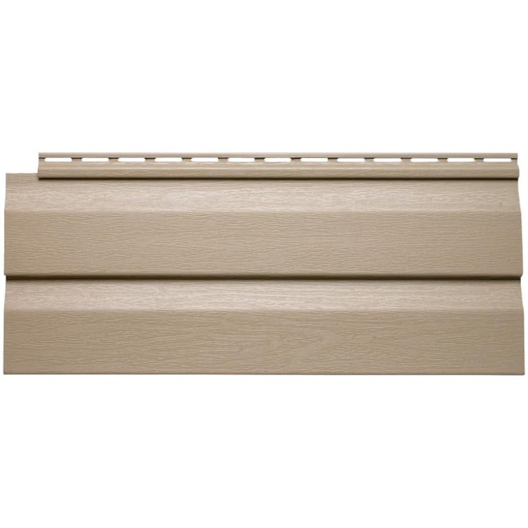 Gentek Double 4.5" Driftwood II Pebble Vinyl Siding Home Hardware