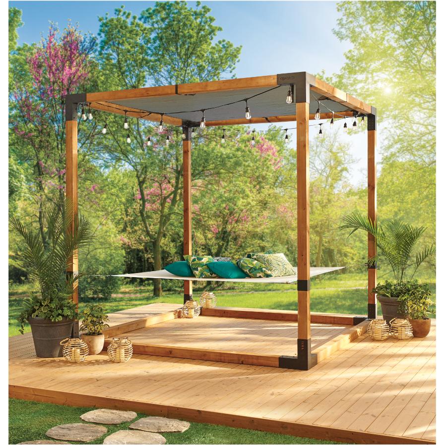 Toja Grid Pergola Hammock TOJAGRID 8' X 8' Pergola Hammock Kit