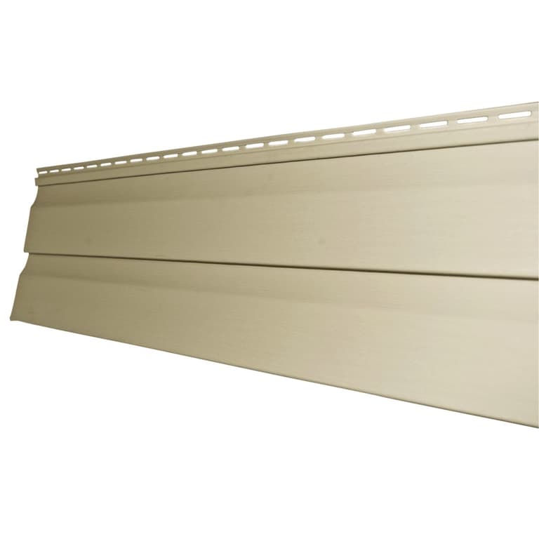 GENTEK Double 4" Selection White Dutch Lap Vinyl Siding