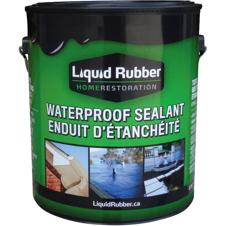 Liquid Rubber 3.78L Black Liquid Rubber Sealant Home Hardware