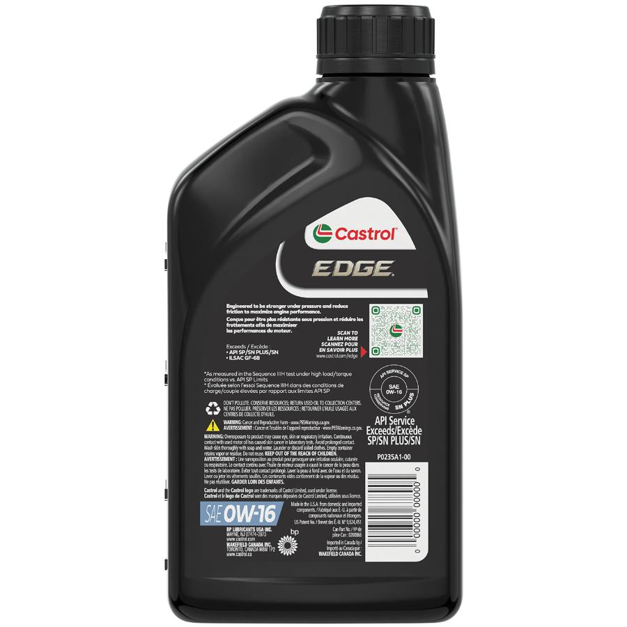 CASTROL 0W16 Edge Synthetic Motor Oil | Home Hardware