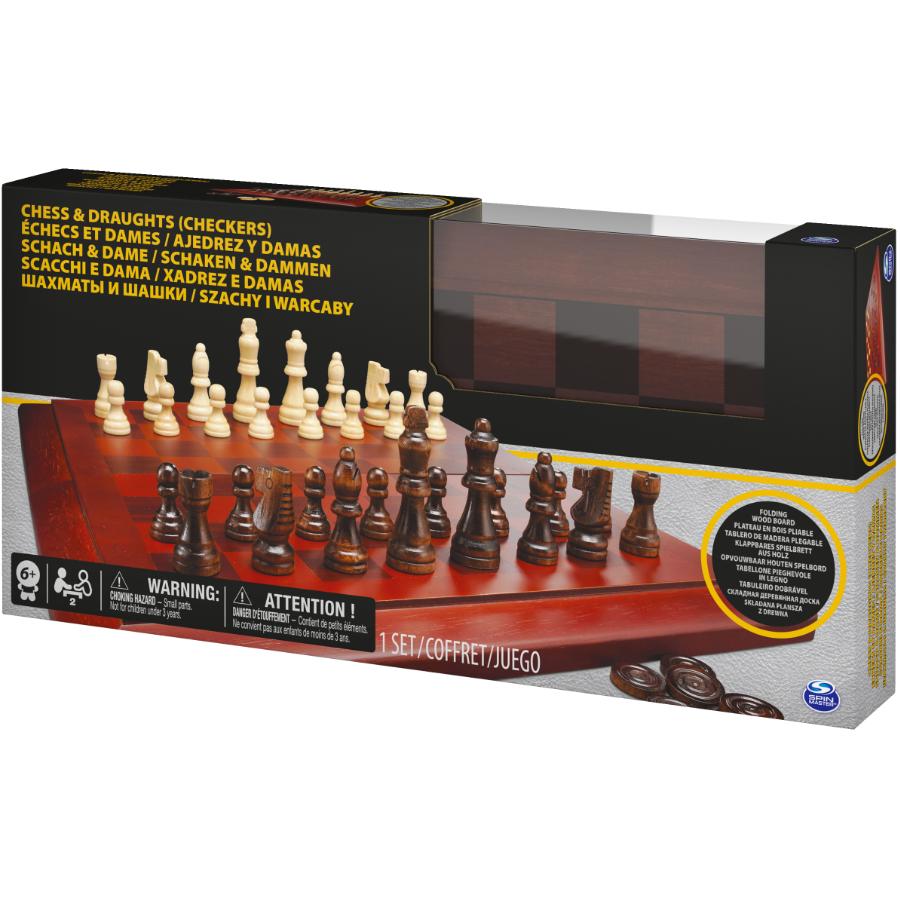 チェスマスター SPIN MASTER Deluxe Chess & Checkers Board Game | Home Hardware