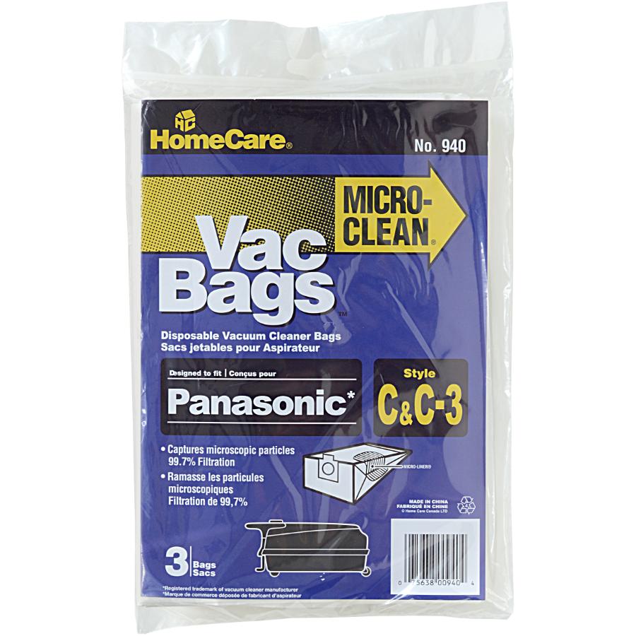 GENUINE PANASONIC C-3---3 BAGS IN A PACK VACUUM CLEANER BAGS 