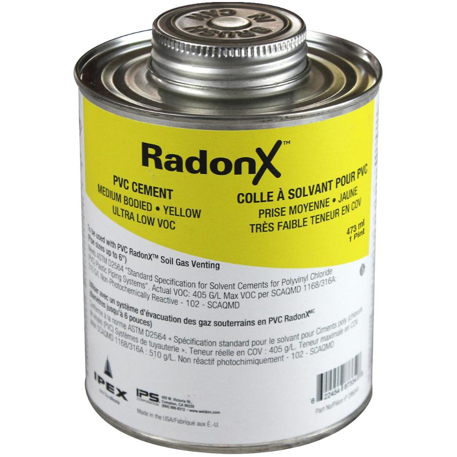 RADONX 473mL PVC Cement for Soil Gas Venting Systems | Home Hardware