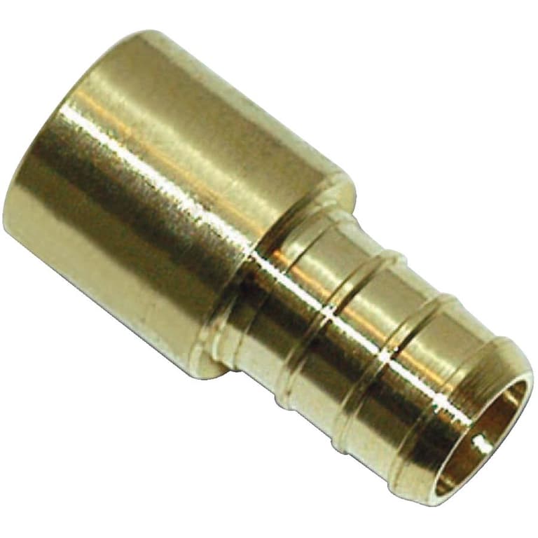 Waterline 1/2" Pex Insertx1/2" Fitting Brass Adapter Home Hardware