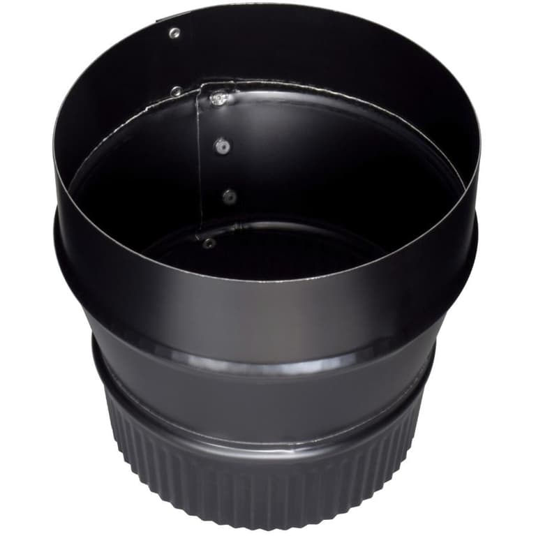 Imperial Manufacturing 6" Plainx5" Crimp 24 Gauge Black Stove Pipe