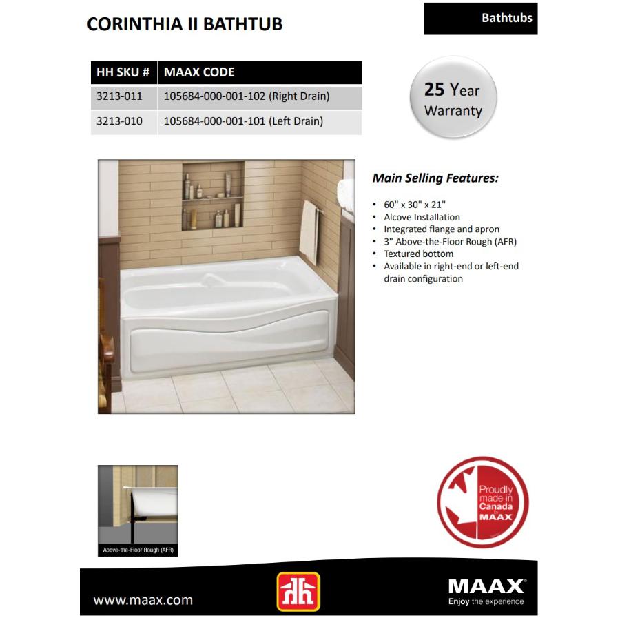 maco Denso 42 in. Solid Surface Glue up Two-Piece Wall Kit in