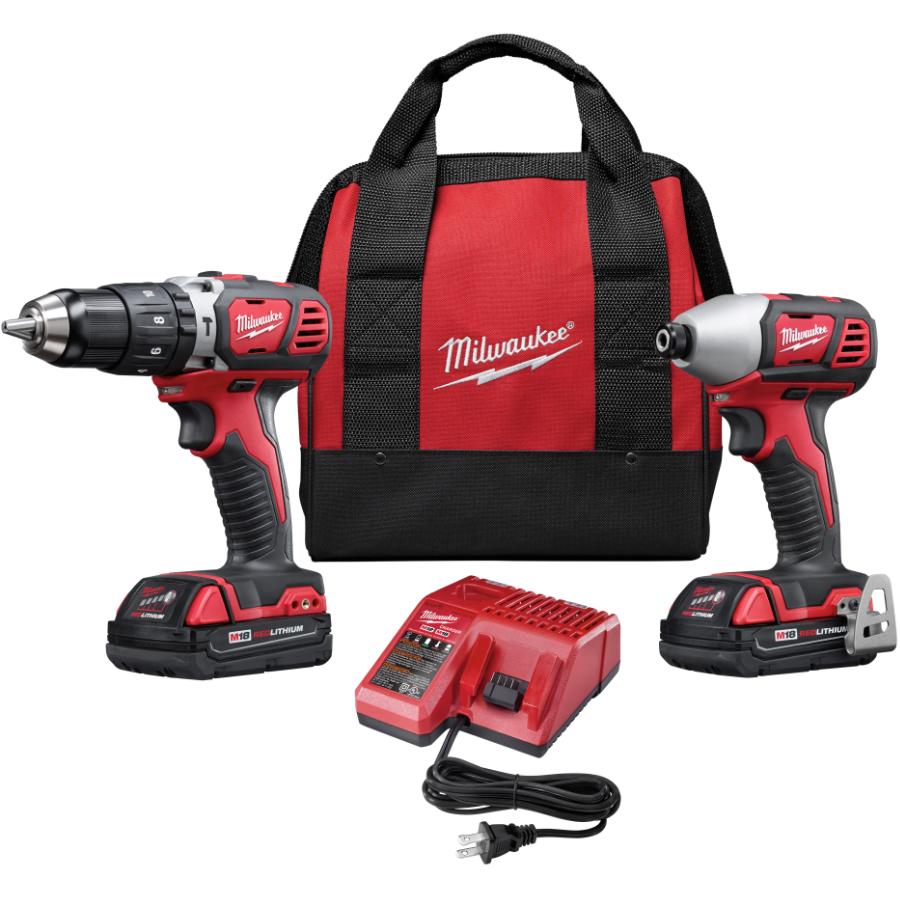 Wolf 18v lithium ion drill best sale driver & impact driver kit