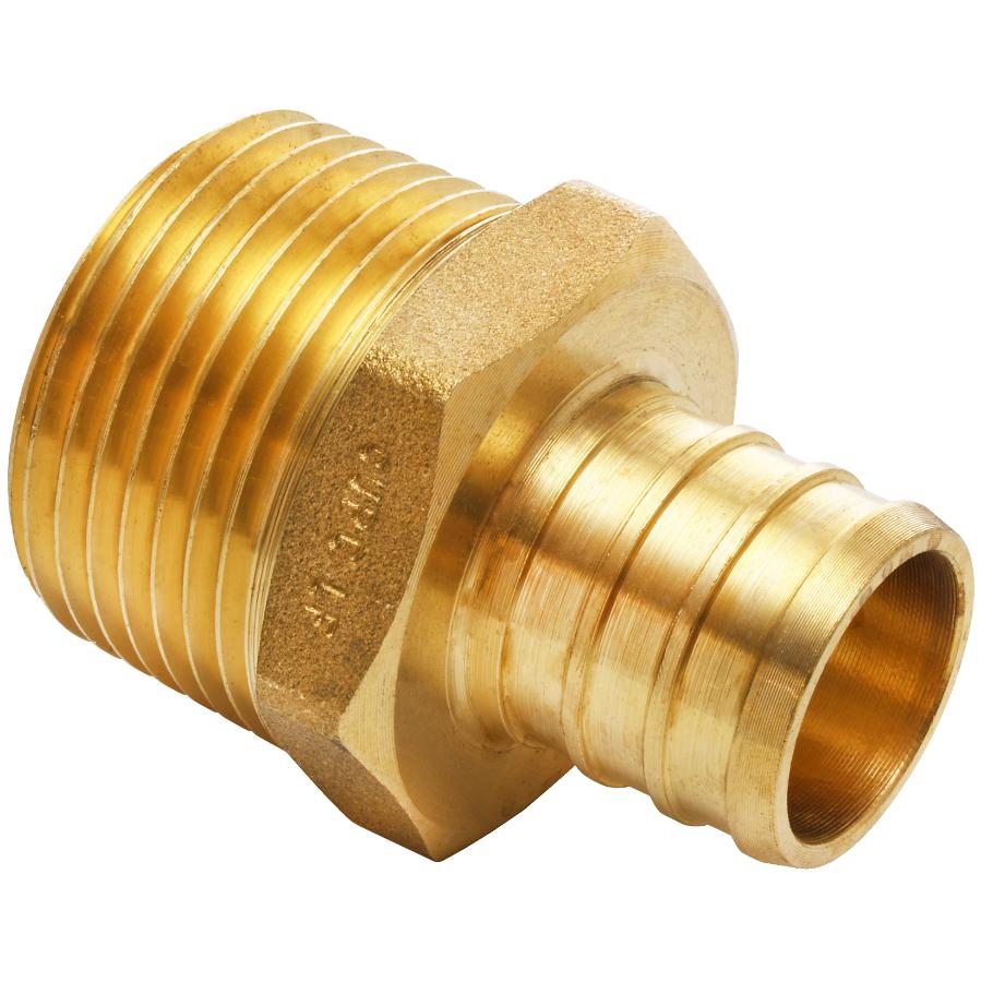 50 3/4 x 3/4 x 1/2 PEX Brass Lead Free TEES Fitting Replaces Vivo PEX-T-323 by The ROP Shop 