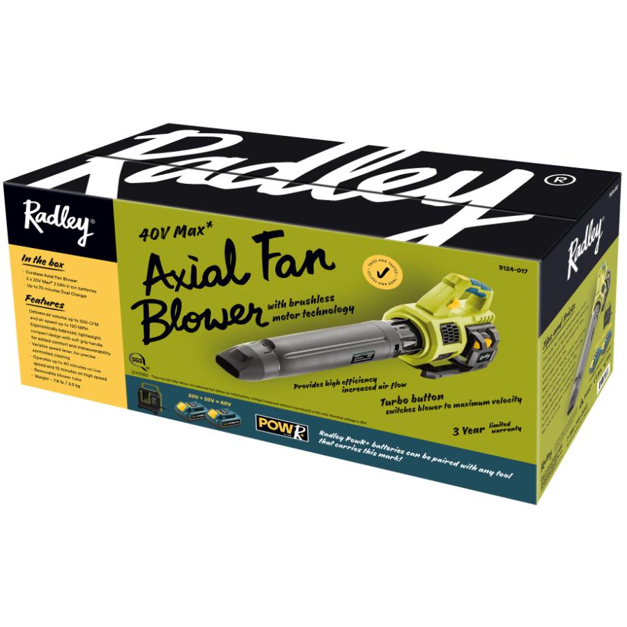 RADLEY Cordless Leaf Blower 40V Max Home Hardware