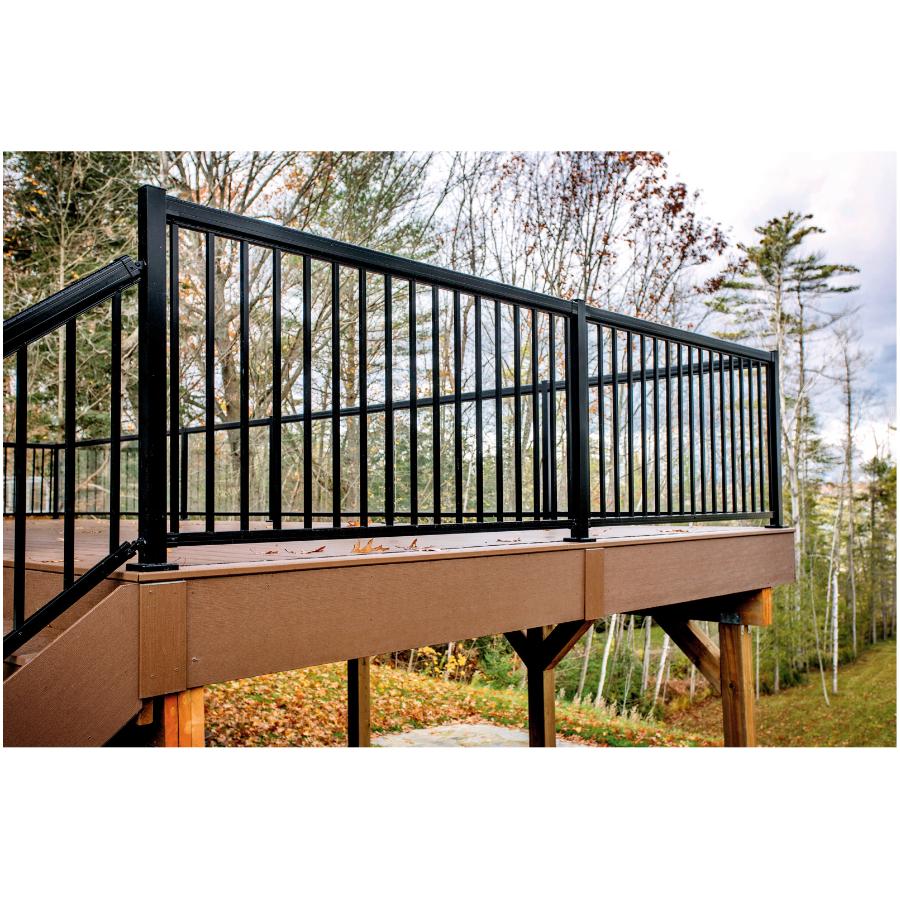 Regal Ideas 14 Pack 34x42 Black Aluminum Straight Railing Pickets, for  6 section | Home Hardware