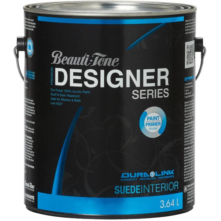 BeautiTone 3.48L Medium Base Suede Finish Interior Latex Paint Home