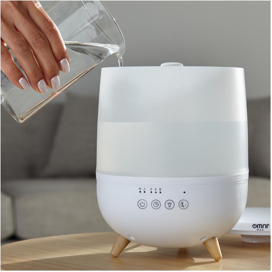 yumom OMNIMAX Top Fill Ultrasonic Humidifier with LED Light | Home