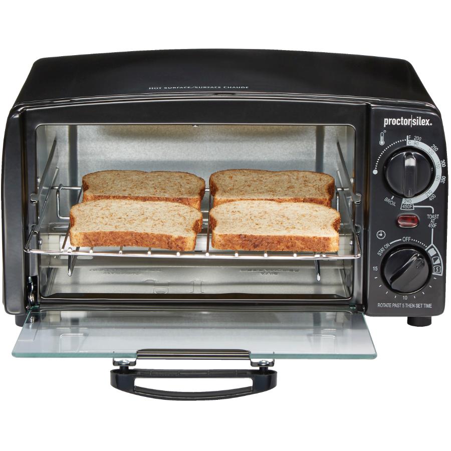 Proctor Silex 4 Slice Black Toaster Oven | Home Hardware