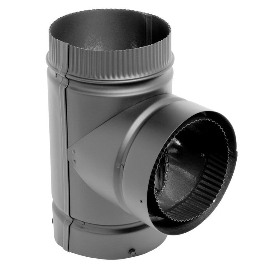 6" Diameter Tee Double Wall Stove Pipe, with Cap | eBay