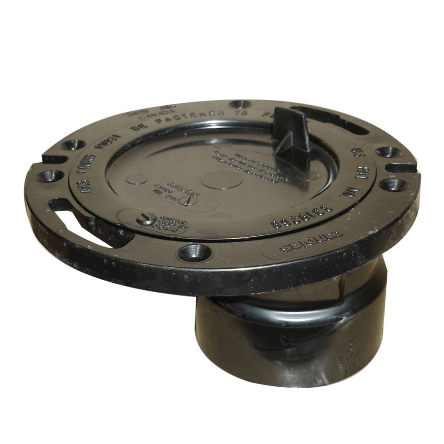 4" x 3" Offset ABS Toilet Flange with Adjustable Plastic Ring eBay