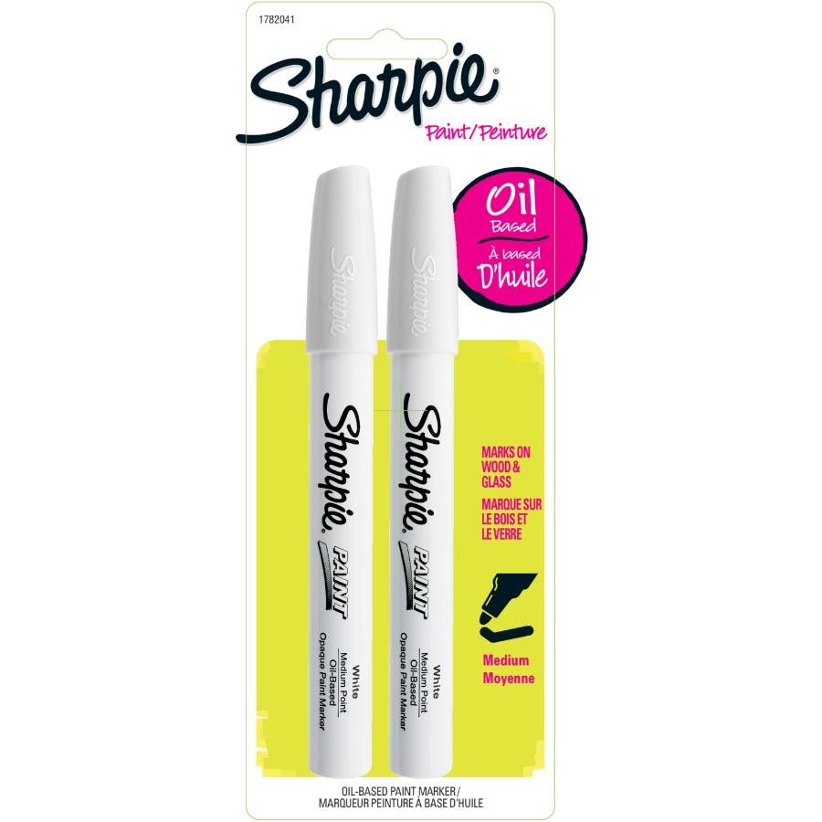 4 MARKERS: Sanford Sharpie Poster-Paint Markers White Medium