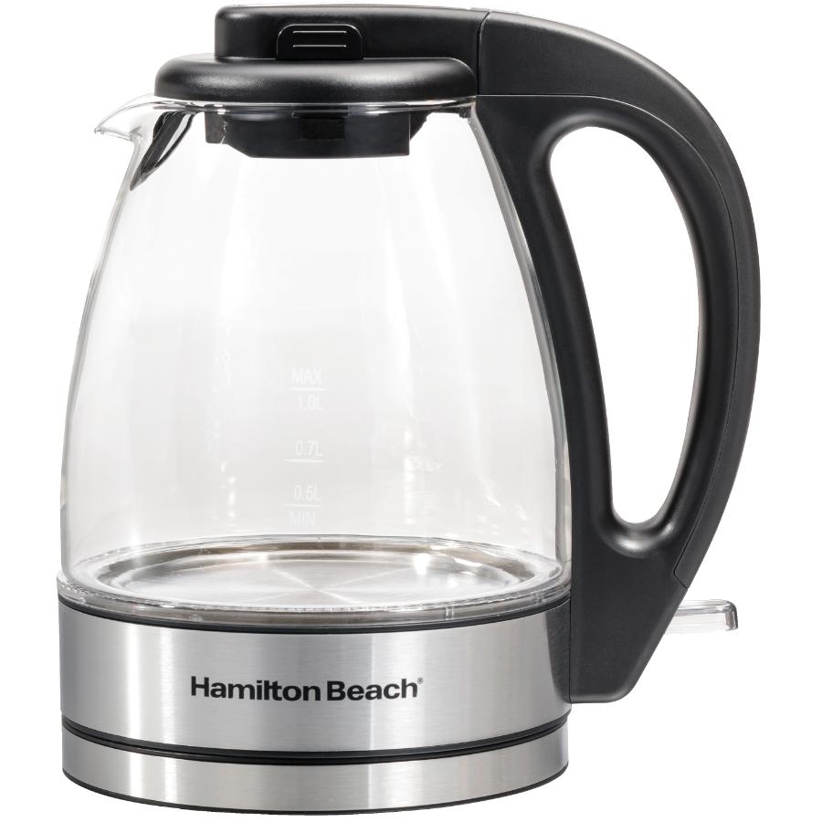 Hamilton beach compact glass kettle sale