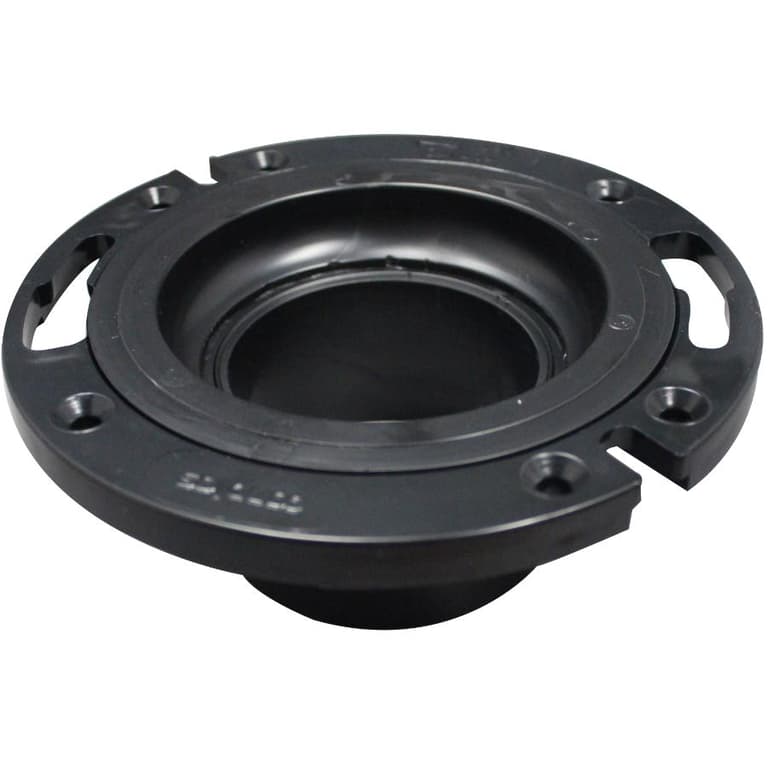 Canplas 4"x3" ABS Adjustable Toilet Flange, with Spigot End Home Hardware