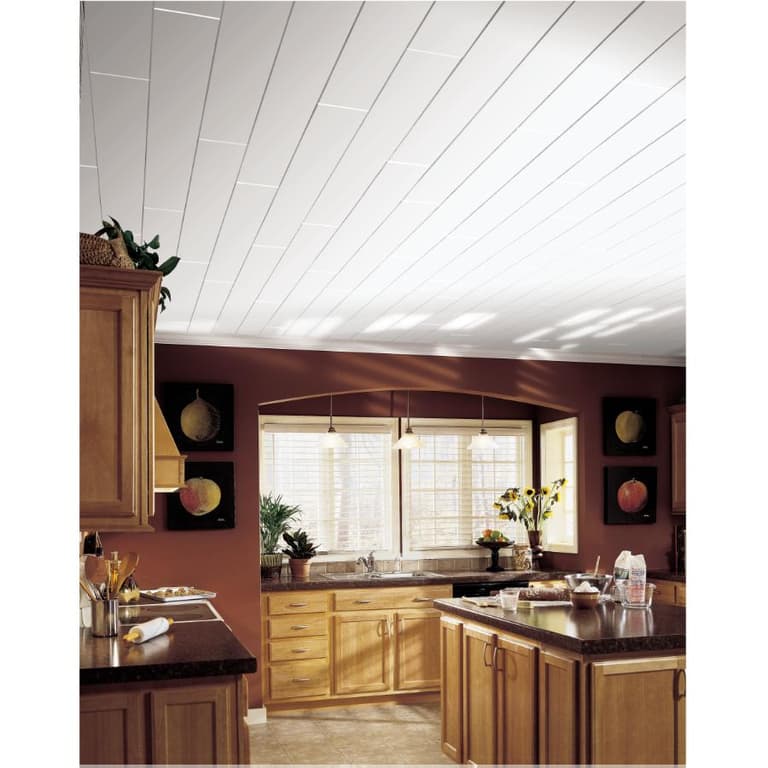 10 Pack 5" x 84" White Woodhaven Ceiling Planks - Home Hardware