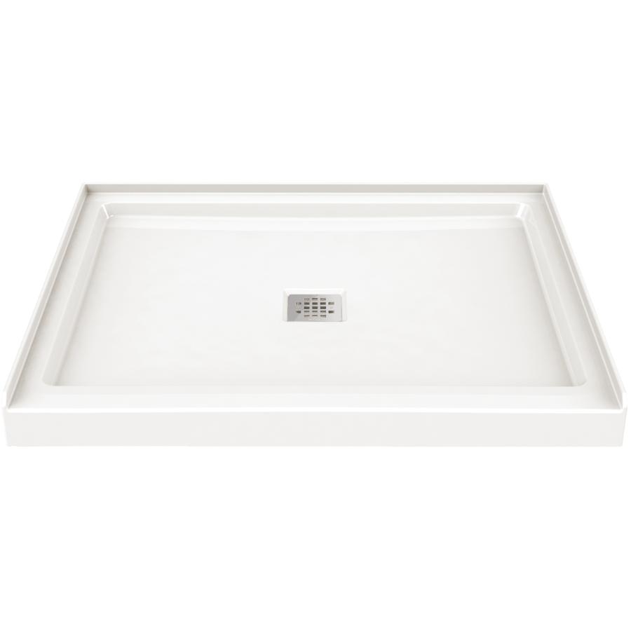 42" x 34" Hana Shower Base with Center Drain, White
