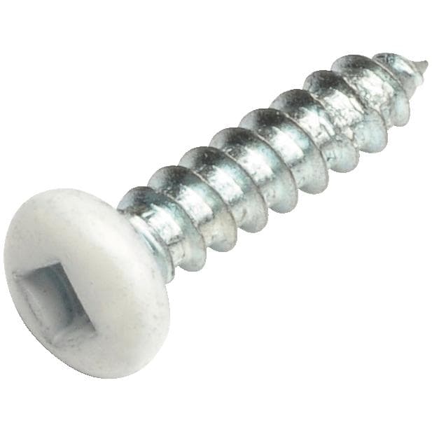 Home Builder 100 Pack 6x5/8" White Pan Head Soffit Screws Home Hardware