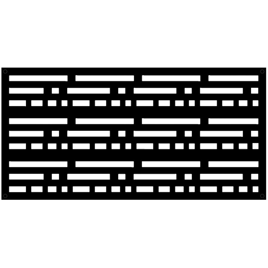 2' x 4' Morse Black Decorative Screen Panel