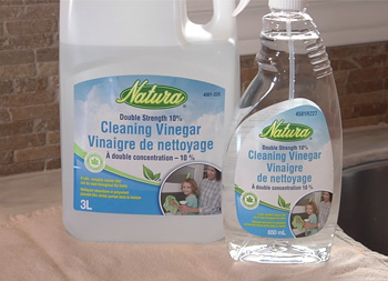 Here's How Natura Cleaning Vinegar tackles household grime.