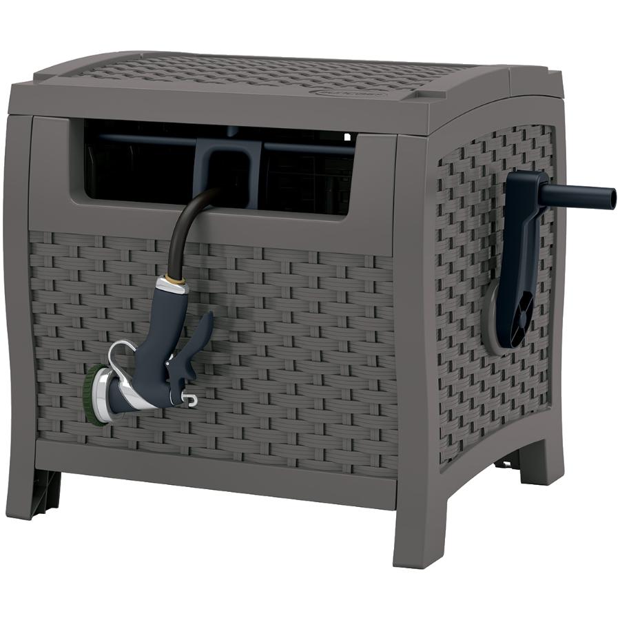 SUNCAST Slide Trak Hideaway Hose Reel, with 175' Hose Capacity