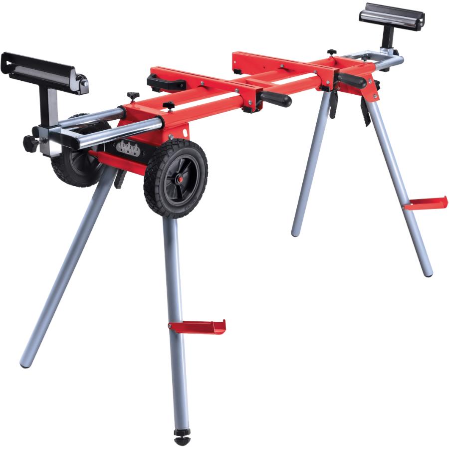 REDLEG Universal Miter Saw Stand, Supports Up To 400 Lbs, Extendible (60  Inch) Material Supports, Clamping Tool Mounts, Folds And Locks 