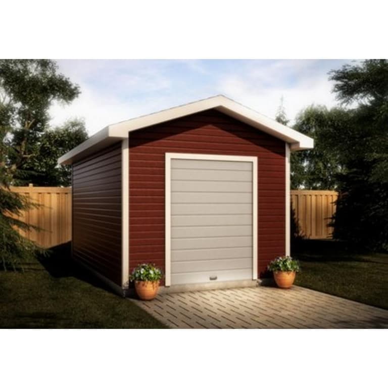 12' x 12' gable shed package, with roll up door and