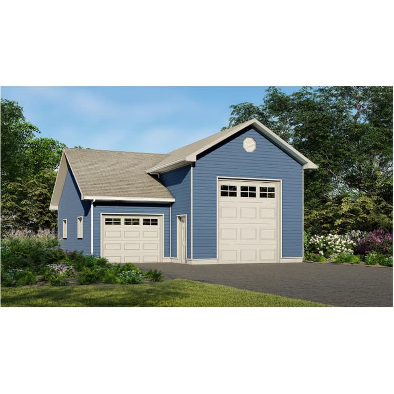 30' X 36' X 14' RV Garage Package, Complete with All Options Home