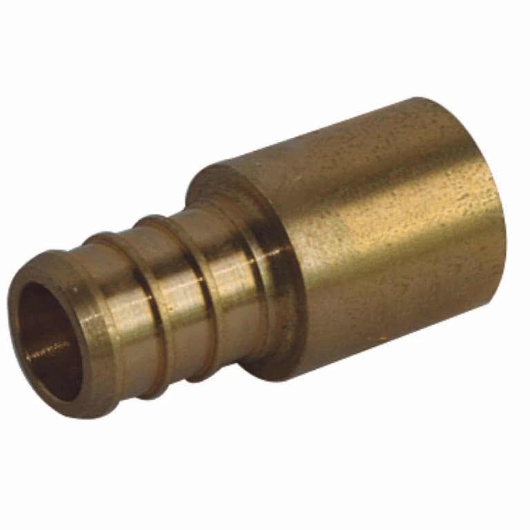 Waterline 3/4" Pex Insertx3/4" Fitting Brass Adapter Home Hardware