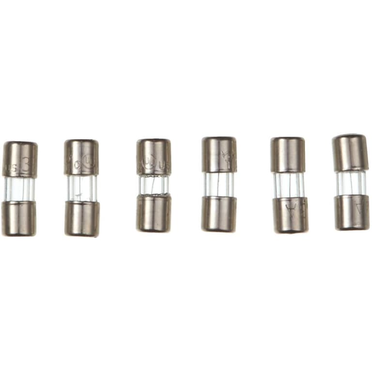 SYLVANIA 6 Pack 3 Amp 125 Volts Fuses, for Mini Lights Home Hardware