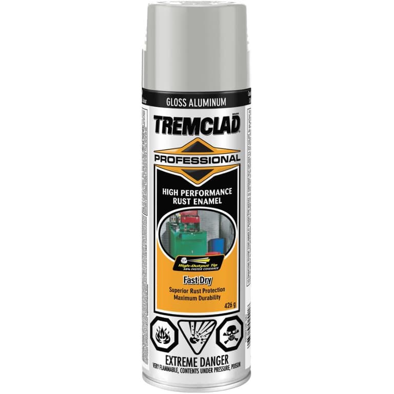 Tremclad 426g Aluminum Professional Fast Dry Gloss Alkyd Rust Paint