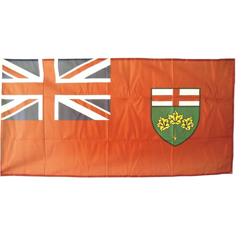 Flags Unlimited 27"x54" Duraknit Ontario Provincial Flag Home Hardware
