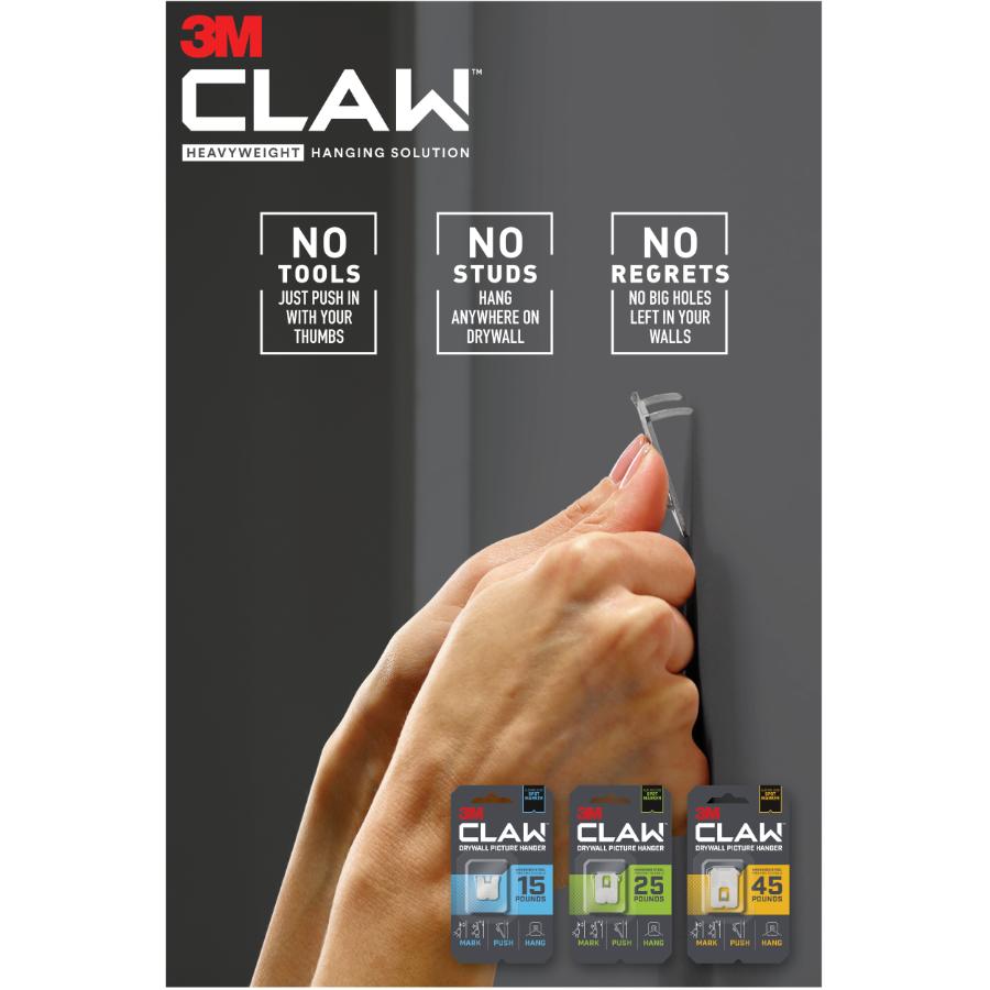 3M CLAW Drywall Picture Hanger 25 lb Home Hardware