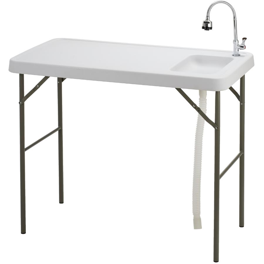 Multi Purpose Folding Table With Sink, Outdoor Table With Sink